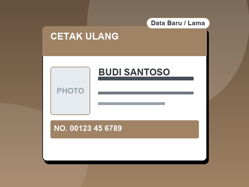 Cetak ulang ID Card